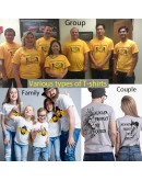 100% cotton US size Custom T-shirt, Group T-shirt, Family T-shirt, Couple T-shirt.