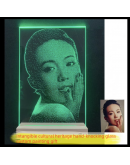 Intangible Cultural Hammer Painting Glass Painting Glass Portrait Customized Real Person Photo Birthday Gift Valentine's Day Premium Gift