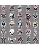 50 pcs Skull Stickers 
