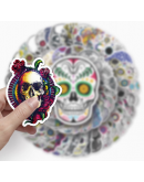 50 pcs Skull Stickers 