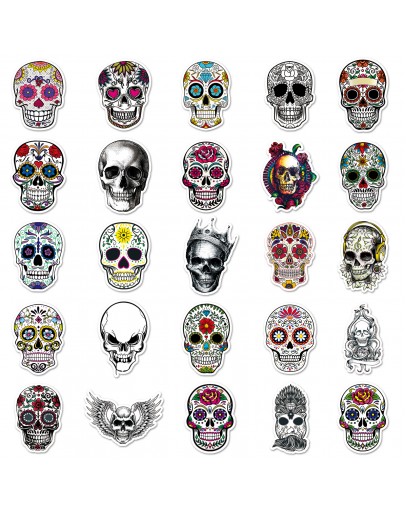 50 pcs Skull Stickers 
