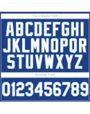 Custom Royal White-Light Blue Baseball Jersey