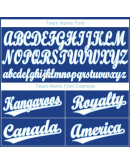 Custom Royal White-Light Blue Baseball Jersey