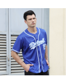 Custom Royal White-Light Blue Baseball Jersey