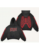 Hip-hop style loose-fitting retro hooded sweatshirt customization