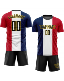 Custom Country Flag Fashion Sublimation Soccer Uniform Jersey