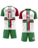 Custom Country Flag Fashion Sublimation Soccer Uniform Jersey