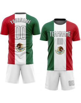 Custom Country Flag Fashion Sublimation Soccer Uniform Jersey