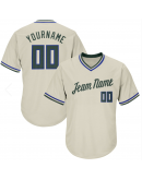 Custom Authentic Throwback Rib-Knit Baseball Jerseys Shirt
