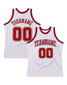Custom Pinstripe Authentic Basketball Jersey