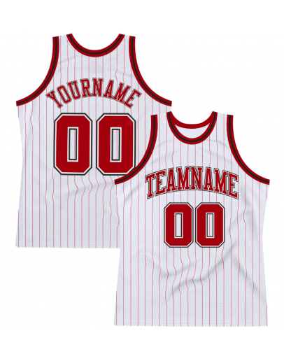 Custom Pinstripe Authentic Basketball Jersey