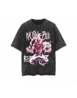 Hip-hop style loose-fitting retro Short T-shirt customization