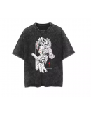 Hip-hop style loose-fitting retro Short T-shirt customization