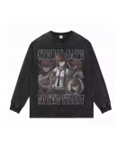 Hip-hop style loose-fitting retro Long Sleev T-shirt customization