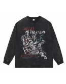 Hip-hop style loose-fitting retro Long Sleev T-shirt customization