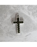 Cross Volcanic Stone Energy Health Pendant