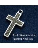 Cross Volcanic Stone Energy Health Pendant